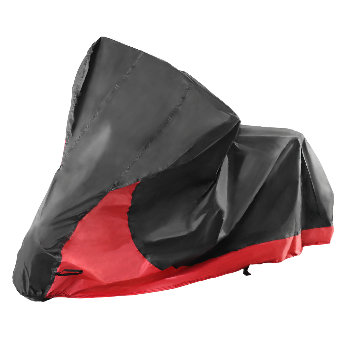 X AUTOHAUX Motorcycle Cover 2 in 1 Motorbike Cover Waterproof Rain Dust Protector for Harley Sportster Iron 883 for Honda CB CBR Cruiser Scooter Dirt Bike Models Black Red L Size