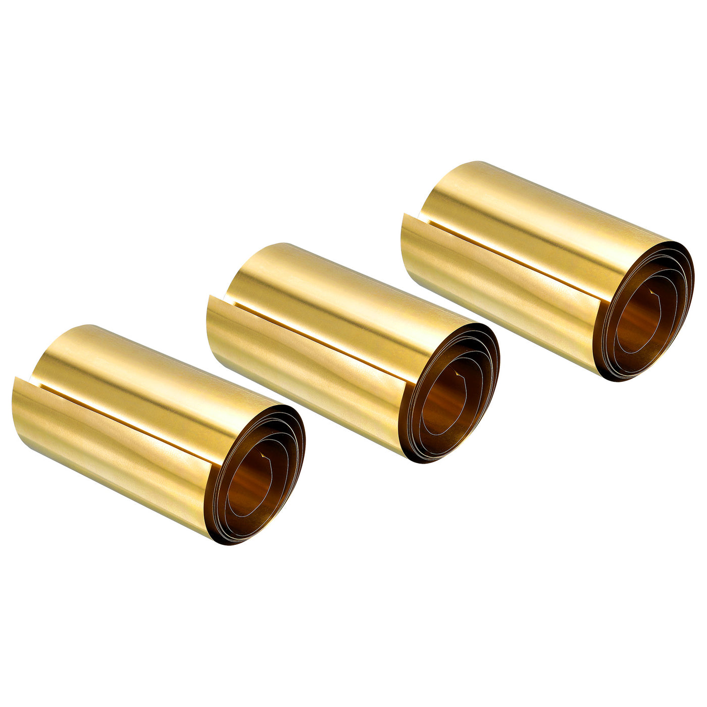 uxcell Uxcell Brass Sheet Roll, Brass Foil Roll Brass Strip Gold for Crafts, Electrical Repairs, Grounding