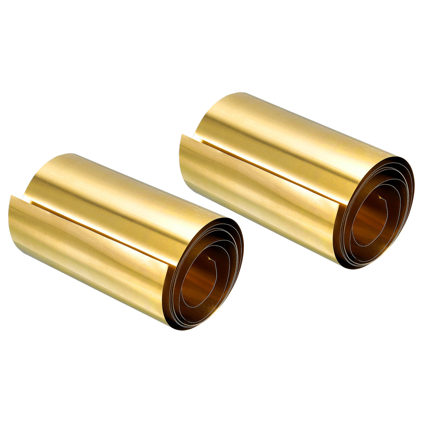 uxcell Uxcell Brass Sheet Roll, Brass Foil Roll Brass Strip Gold for Crafts, Electrical Repairs, Grounding