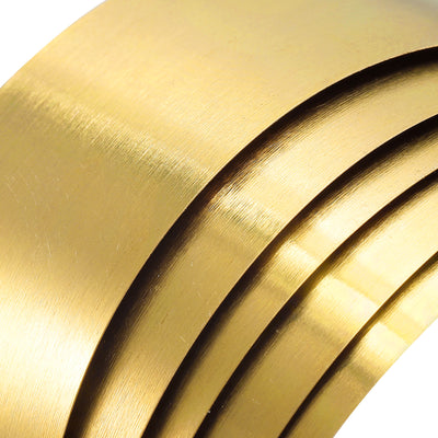 Harfington Uxcell Brass Sheet Roll, Brass Foil Roll Brass Strip Gold for Crafts, Electrical Repairs, Grounding