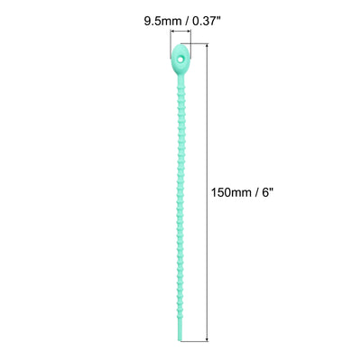 Harfington Reusable Zip Ties, Silicone Zip Ties