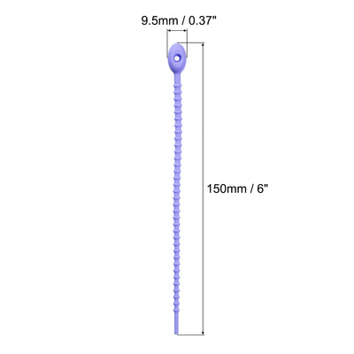 Harfington Reusable Zip Ties, Silicone Zip Ties