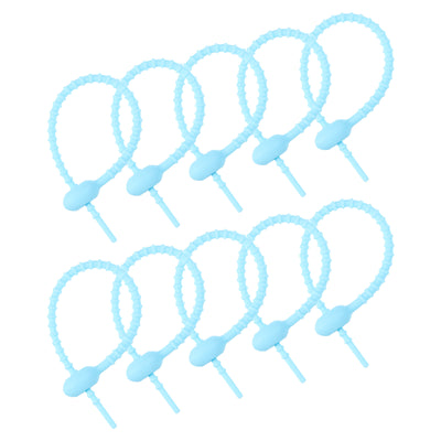 Harfington Reusable Zip Ties, Silicone Zip Ties