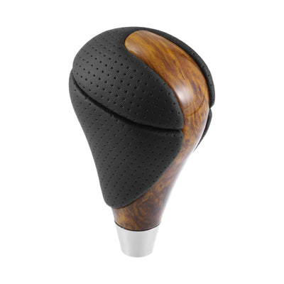 A ABSOPRO Car Gear Shift Knob Stick Shifter for Lexus ES300h ES350 GS300 GS350 GS430 GS450h GS460 IS250 IS350 LS460 Black Yellow Wood Pattern