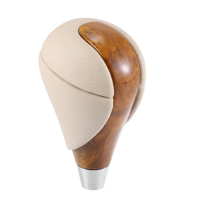 A ABSOPRO Gear Stick Shift Knob Gear Shift Knob Stick Shifter for Lexus ES300h ES350 GS300 GS350 GS430 GS450h GS460 IS250 IS300 IS350 LS460 Beige Wood Grain