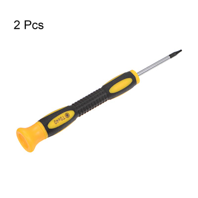 Harfington Uxcell Precision Torx Screwdrivers Star Head Swivel Lid Non-slip Handle