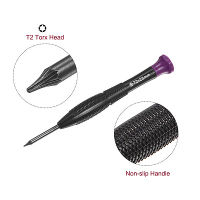 Harfington Uxcell Precision Torx Screwdriver Star Head Swivel Lid Non-slip Plastic Handle