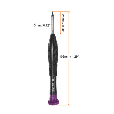 Harfington Uxcell Precision Torx Screwdrivers Star Head Swivel Lid Non-slip Plastic Handle