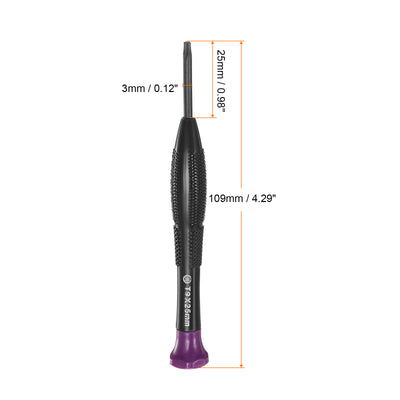 Harfington Uxcell Precision Torx Screwdriver Star Head Swivel Lid Non-slip Plastic Handle