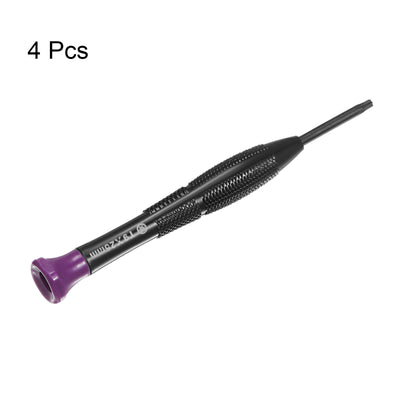 Harfington Uxcell Precision Torx Screwdrivers Star Head Swivel Lid Non-slip Plastic Handle