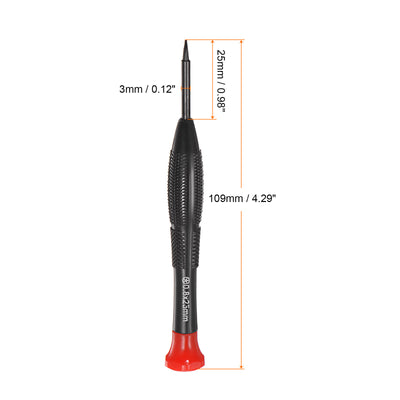 Harfington Uxcell Precision Star Screwdrivers 5-Point Torx Head Swivel Lid Non-slip Plastic Handle