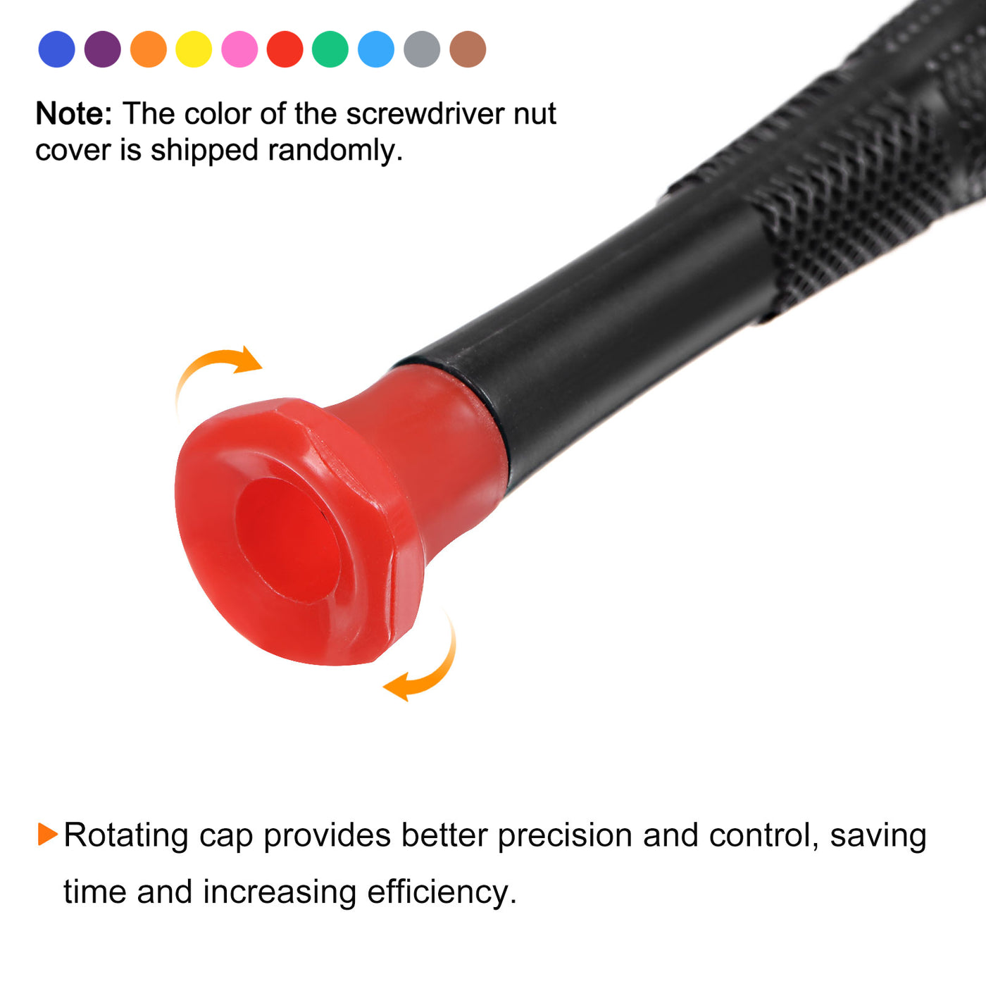 uxcell Uxcell Precision Star Screwdrivers 5-Point Torx Head Swivel Lid Non-slip Plastic Handle