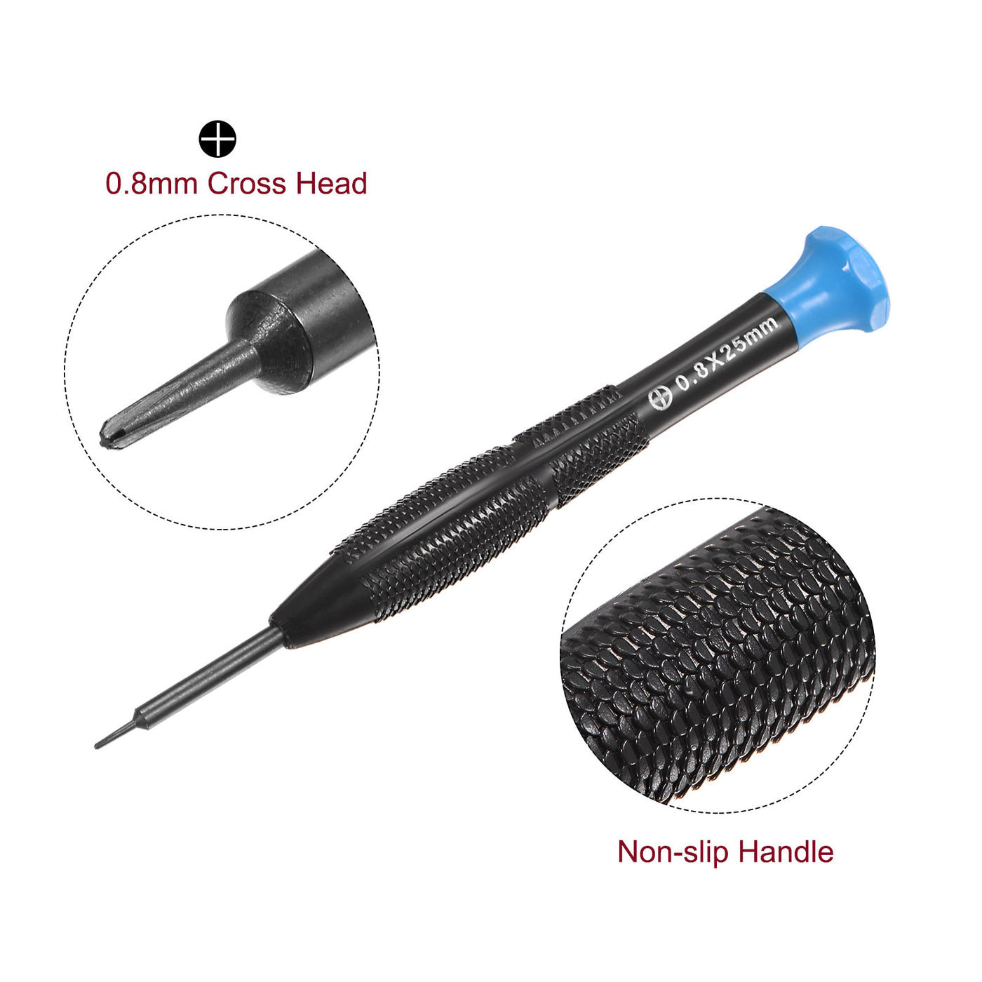 uxcell Uxcell Precision Phillips Screwdrivers Cross Head Swivel Lid Non-slip Plastic Handle