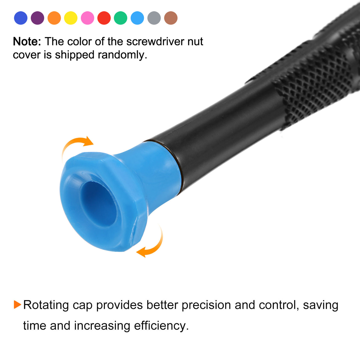 uxcell Uxcell Precision Phillips Screwdrivers Cross Head Swivel Lid Non-slip Plastic Handle