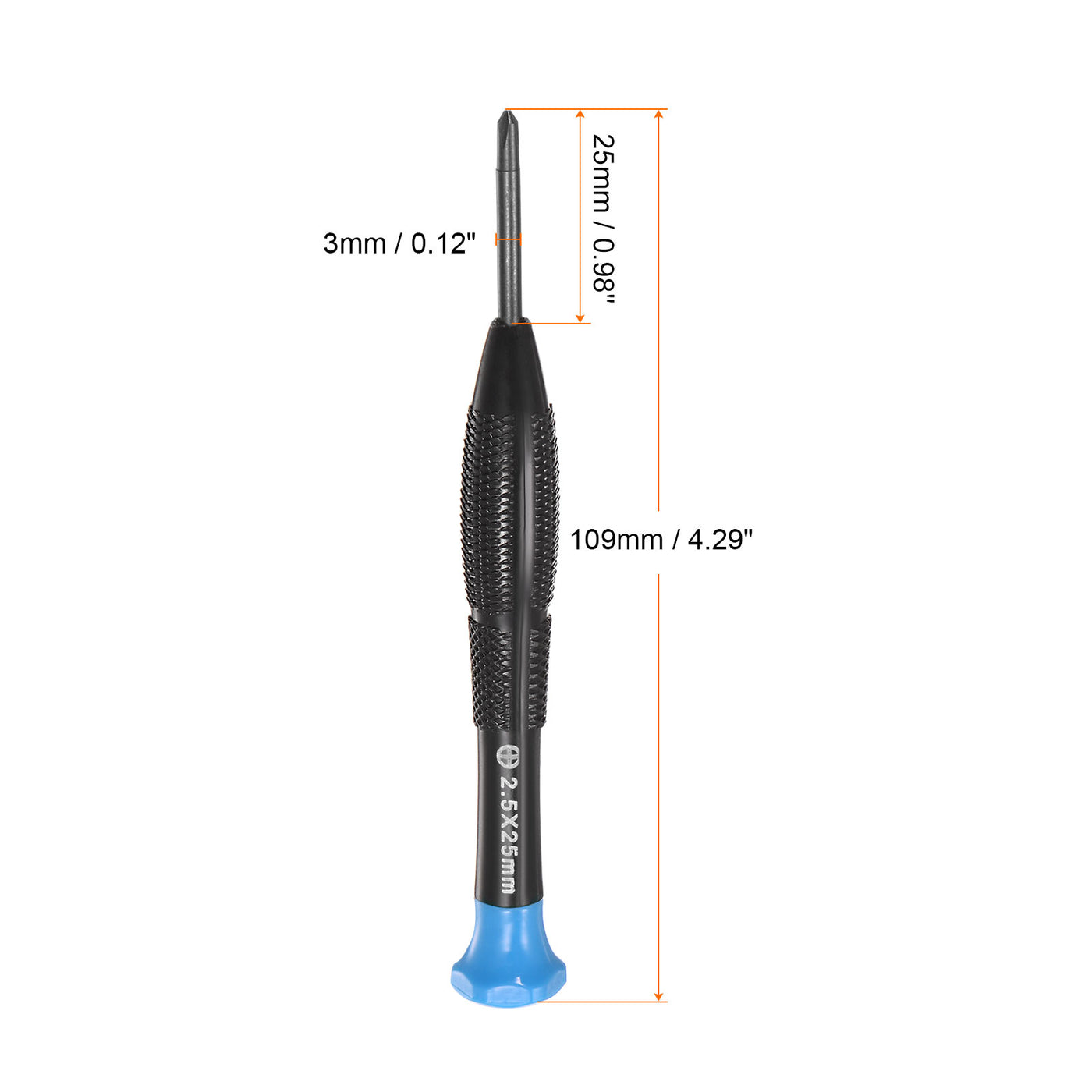 uxcell Uxcell Precision Phillips Screwdriver Cross Head Swivel Lid Non-slip Plastic Handle