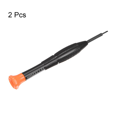 Harfington Uxcell Precision Slotted Screwdriver Flat Head Swivel Lid Non-slip Plastic Handle