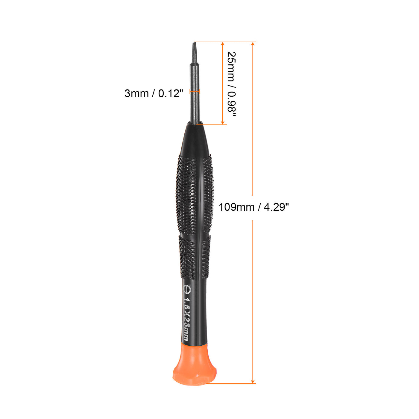 uxcell Uxcell Precision Slotted Screwdriver Flat Head Swivel Lid Non-slip Plastic Handle