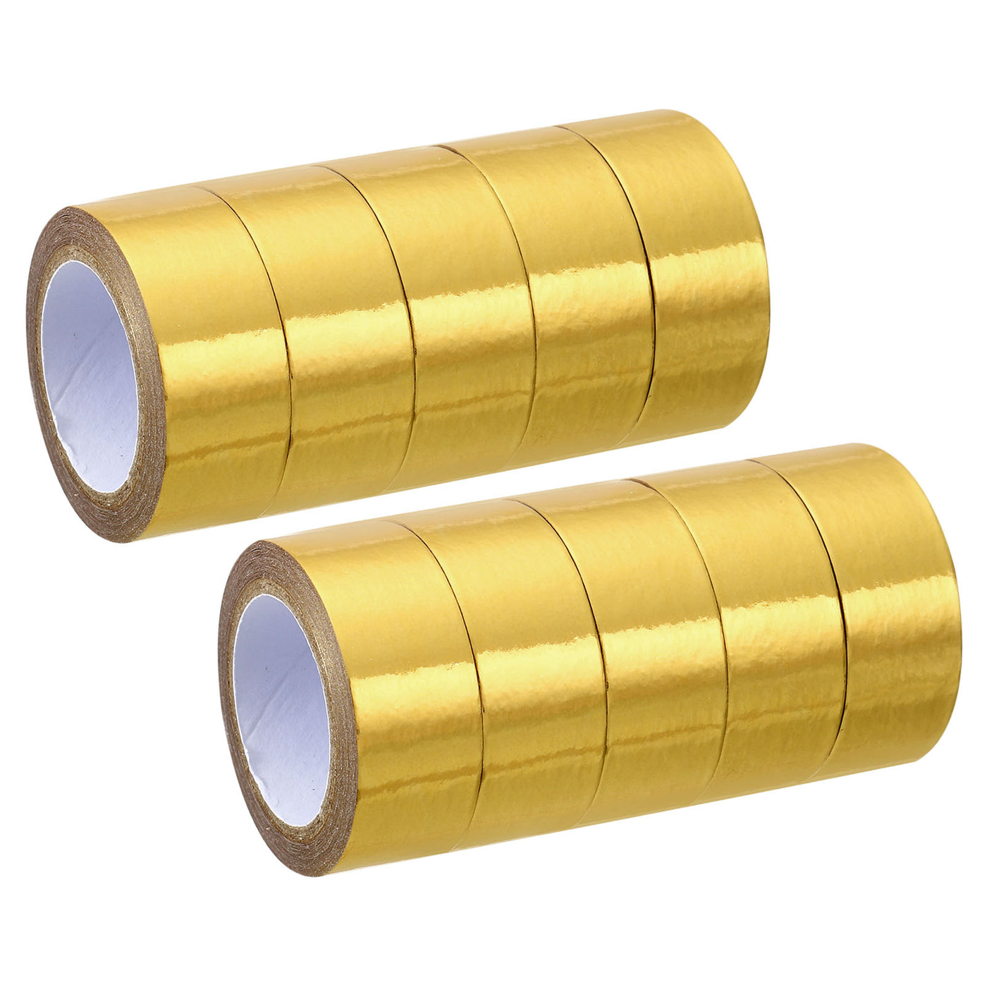 Harfington Metallic Washi Tape 15mm x 5m, 10 Pack Art Tapes Washi Self-Adhesive Gold Tone