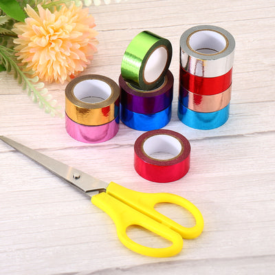 Harfington Metallic Washi Tape 15mm x 5m, 6 Pack Art Tapes Washi Self-Adhesive Rose Red