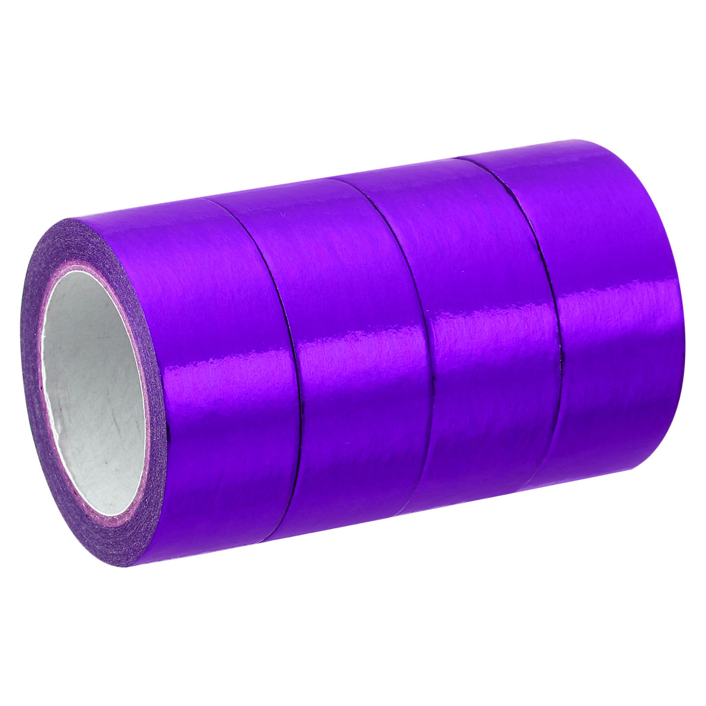 Harfington Metallic Washi Tape 15mm x 5m, 4 Pack Art Paper Tapes Washi Self-Adhesive Purple