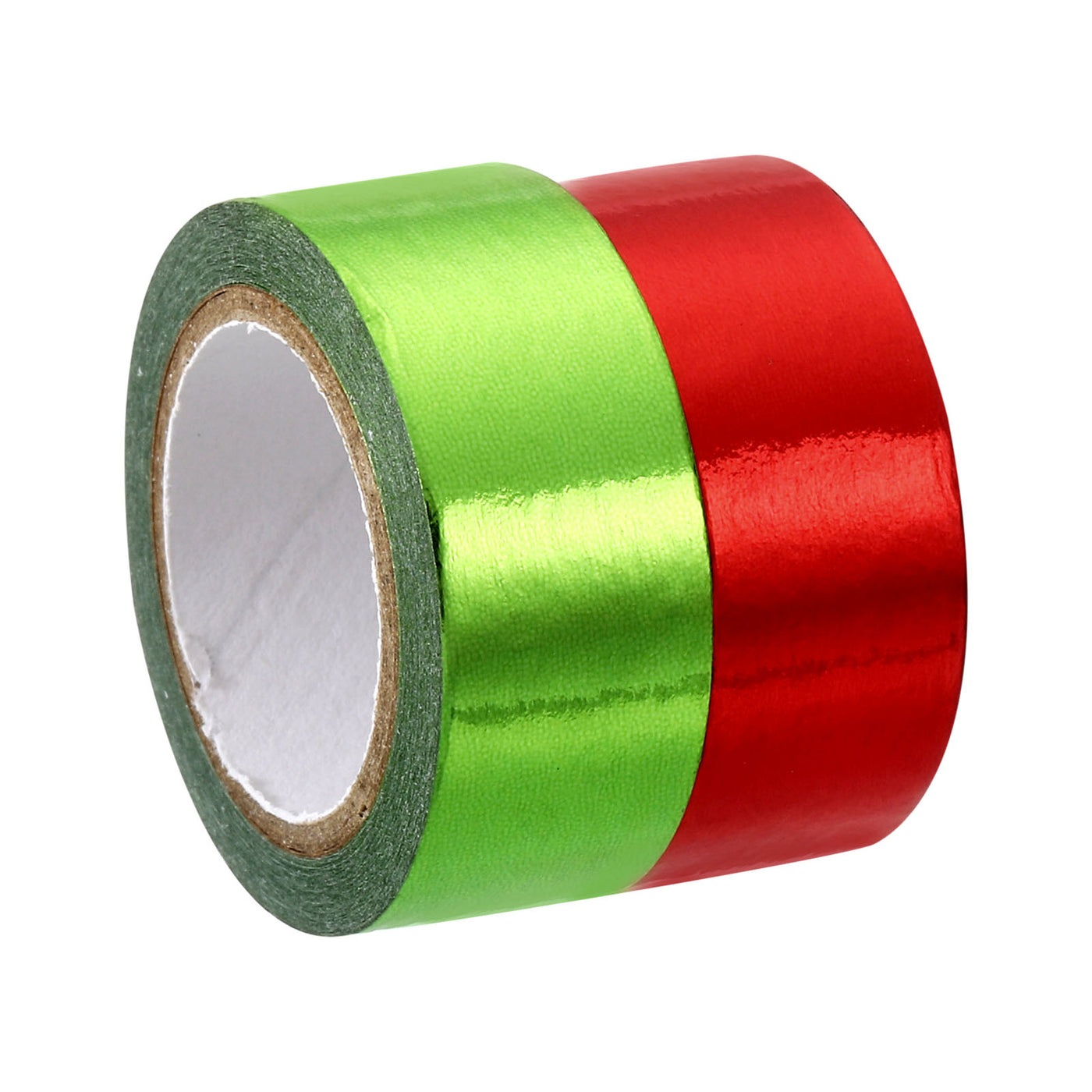 Harfington Metallic Washi Tape 15mm x 5m, 2 Pack Art Tapes Washi Self-Adhesive Green, Red