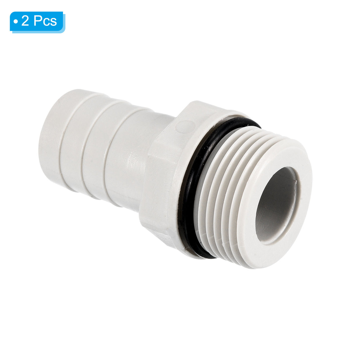 Harfington Hose Barb Fitting Straight Barbed Male Thread, POM Plastic Pipe Connector