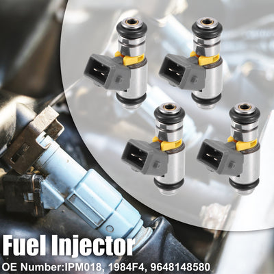 Harfington 4 Pcs IWP157 50102702 Fuel Injector for Fiat Doblo Palio Siena 1.8L 2006