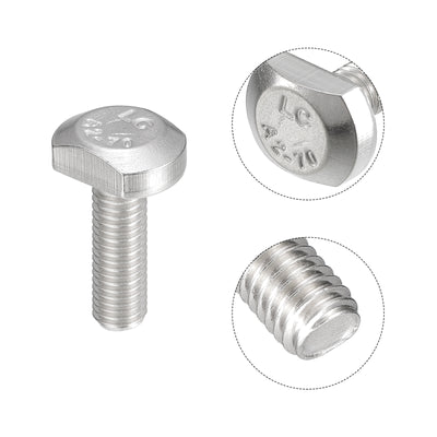 Harfington Uxcell T-Slot Bolts, 10pcs M5x16mm Drop-in Stud Sliding Bolts 304 Stainless Steel