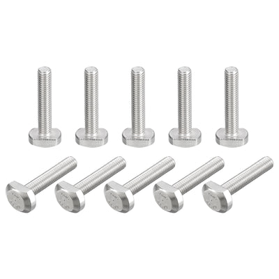 Harfington Uxcell T-Slot Bolts, 10pcs M5x25mm Drop-in Stud Sliding Bolts 304 Stainless Steel