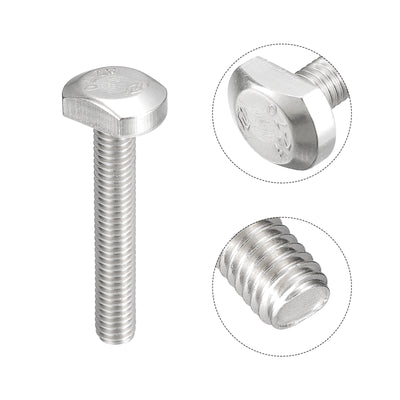 Harfington Uxcell T-Slot Bolts, 20pcs M5x30mm Drop-in Stud Sliding Bolts 304 Stainless Steel