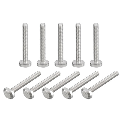 Harfington Uxcell T-Slot Bolts, 10pcs M5x40mm Drop-in Stud Sliding Bolts 304 Stainless Steel