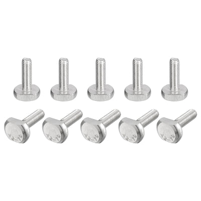 Harfington Uxcell T-Slot Bolts, 20pcs M6x20mm Drop-in Stud Sliding Bolts 304 Stainless Steel