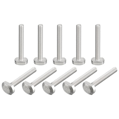 Harfington Uxcell T-Slot Bolts, 10pcs M6x45mm Drop-in Stud Sliding Bolts 304 Stainless Steel