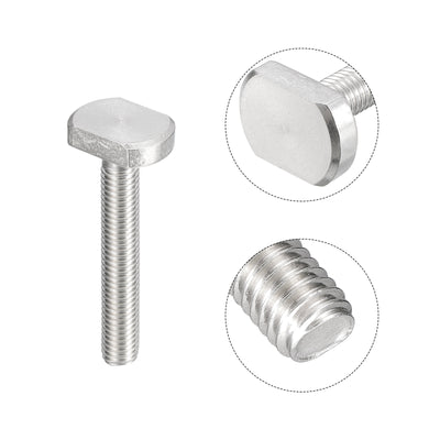 Harfington Uxcell T-Slot Bolts, 1pcs M10x60mm Drop-in Stud Sliding Bolts 304 Stainless Steel