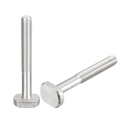 Harfington Uxcell T-Slot Bolts, 2pcs M10x80mm Drop-in Stud Sliding Bolts 304 Stainless Steel