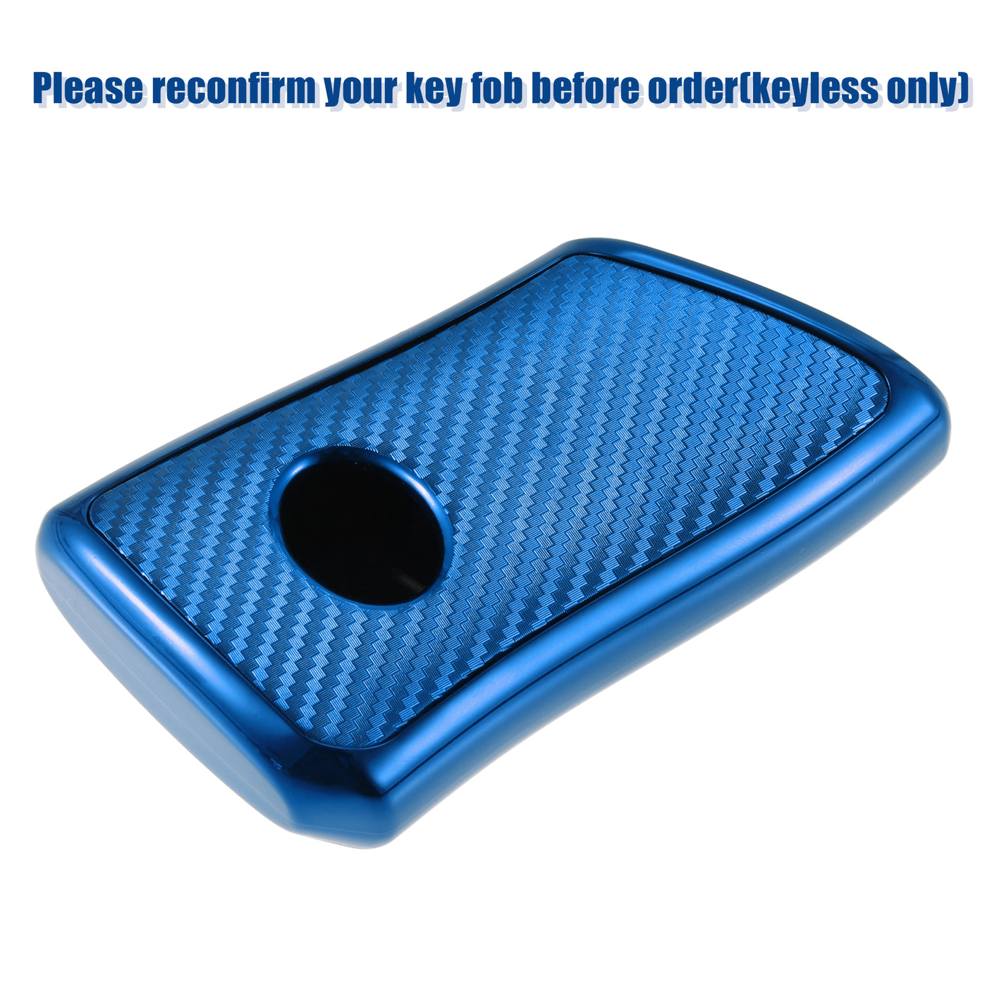 ACROPIX TPU Car Remote Key Fob Cover Shell Case Fit for Lexus ES 200 - Pack of 1 Carbon Fiber Pattern Blue