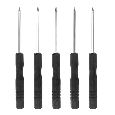 uxcell Uxcell T4 Mini Torx Screwdriver for Watch Eyeglasses Electronics Repair, 5 Pcs