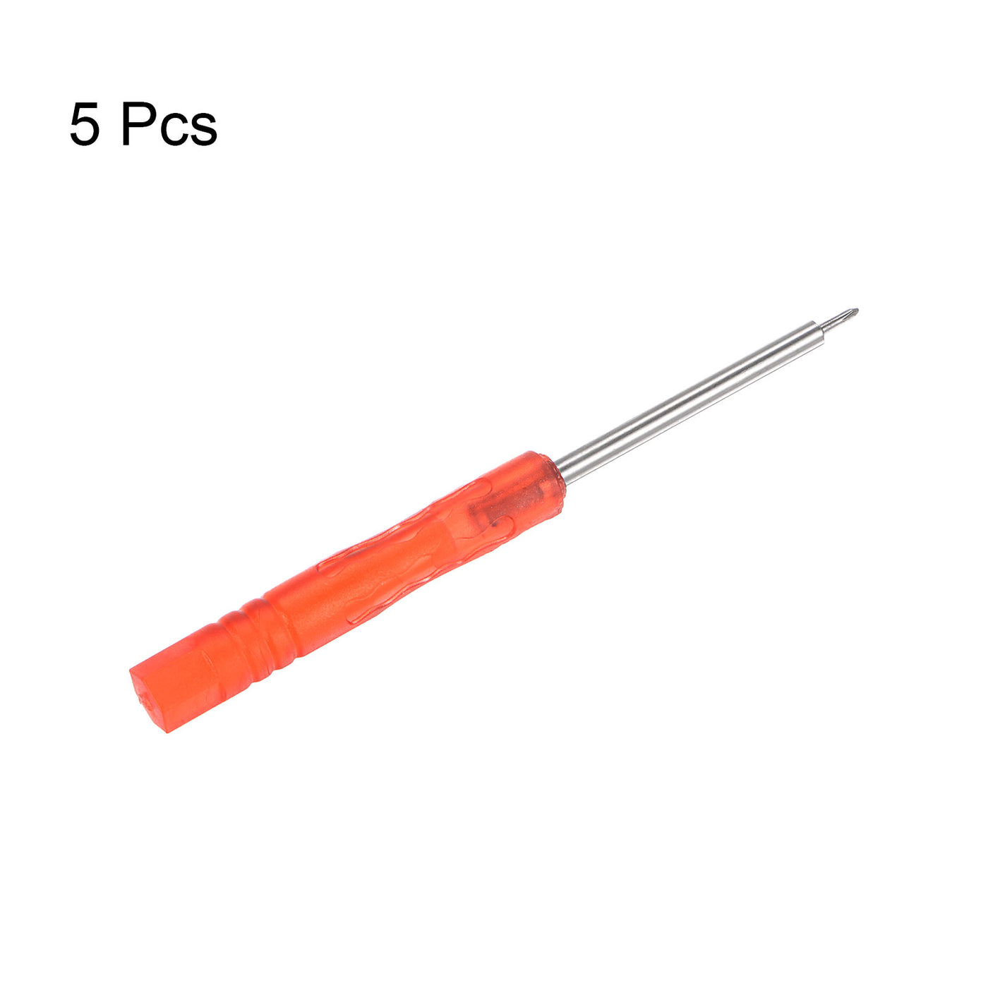 uxcell Uxcell 5pcs 1.2mm Mini Phillips Screwdriver for Watch Electronics Repair (Red)