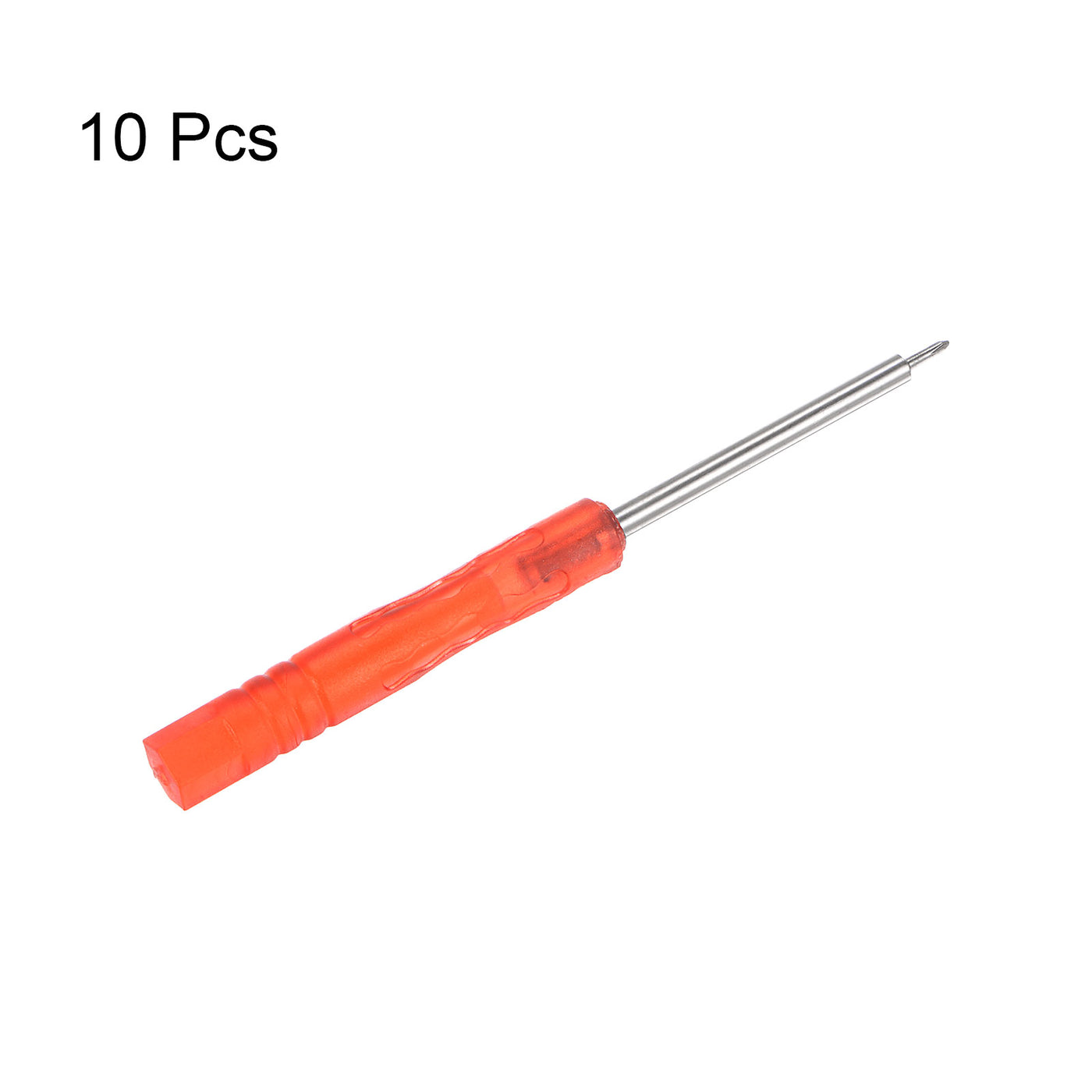 uxcell Uxcell 10pcs 1.2mm Mini Phillips Screwdriver for Watch Electronics Repair (Red)