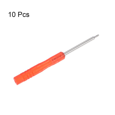 Harfington Uxcell 10pcs 1.5mm Mini Phillips Screwdriver for Watch Electronics Repair (Red)