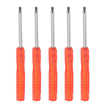 uxcell Uxcell 5pcs 3mm Mini Phillips Screwdriver for Watch Electronics Repair (Red)