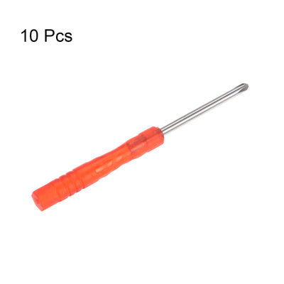 Harfington Uxcell 10pcs 3mm Mini Phillips Screwdriver for Watch Electronics Repair (Red)