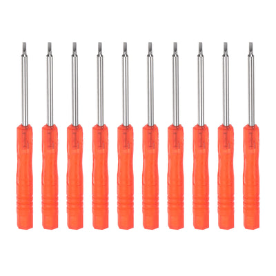 uxcell Uxcell 10pcs 1.5mm Mini Slotted Screwdriver for Watch Electronics Repair (Red)