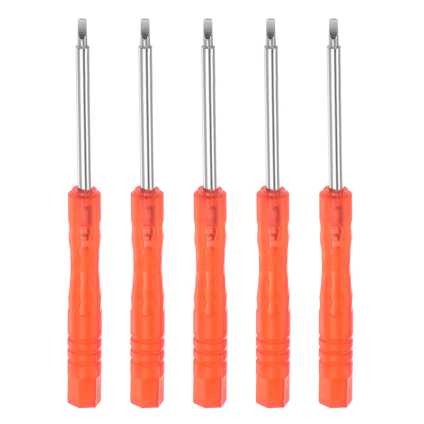 uxcell Uxcell 5pcs 2mm Mini Slotted Screwdriver for Watch Electronics Repair (Red)