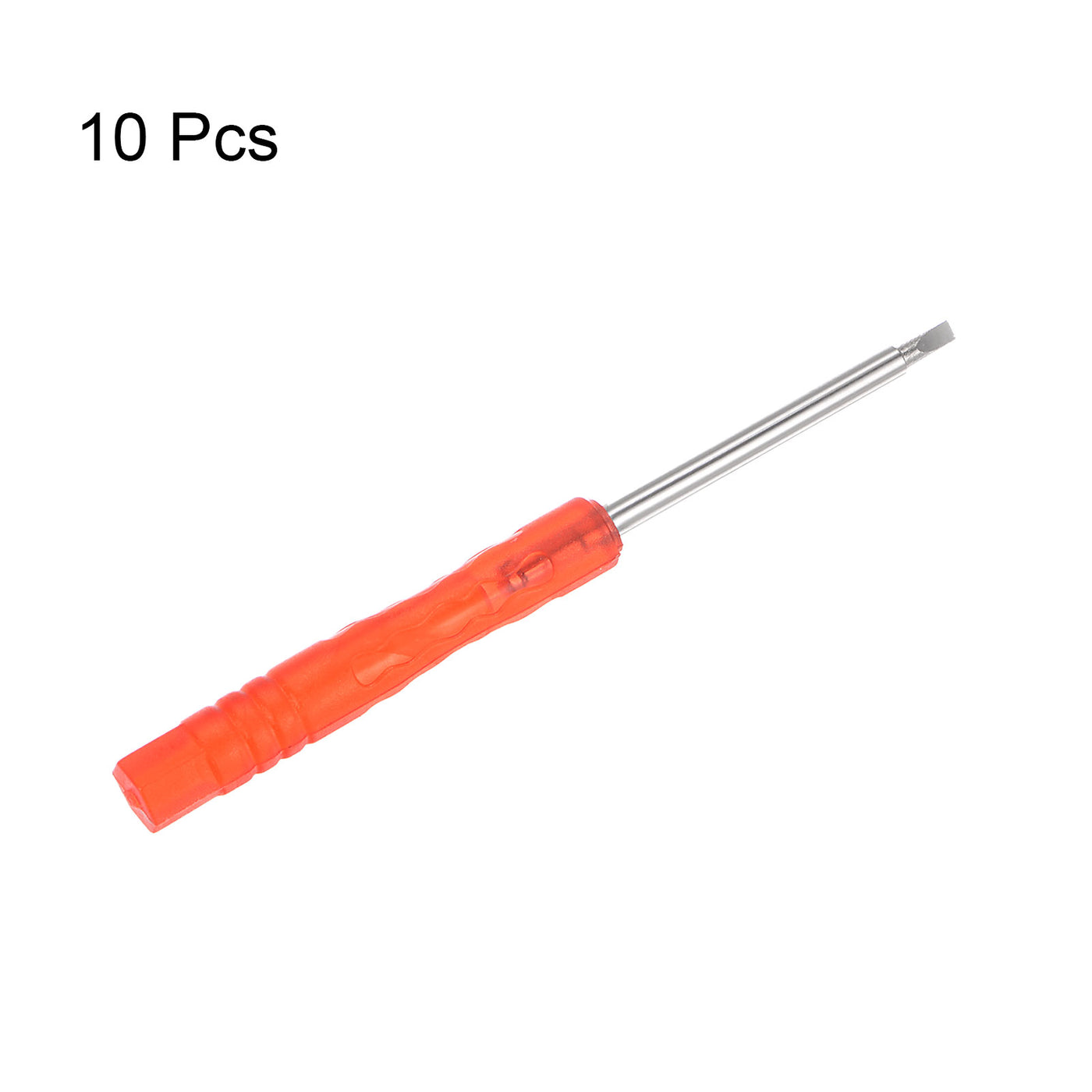 uxcell Uxcell 10pcs 2mm Mini Slotted Screwdriver for Watch Electronics Repair (Red)