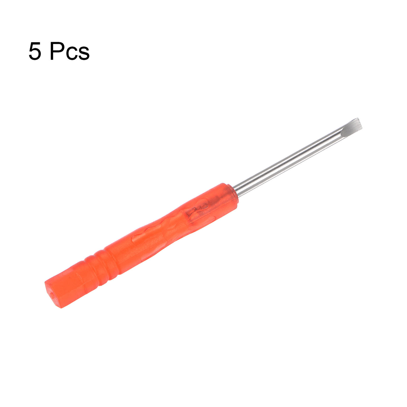 uxcell Uxcell 5pcs 3mm Mini Slotted Screwdriver for Watch Electronics Repair (Red)