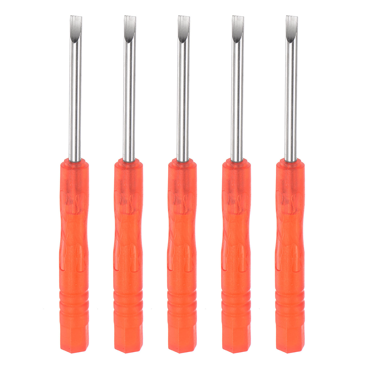 uxcell Uxcell 5pcs 3mm Mini Slotted Screwdriver for Watch Electronics Repair (Red)