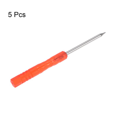 Harfington Uxcell 5pcs T2 Mini Torx Screwdriver for Watch Electronics Repair (Red)