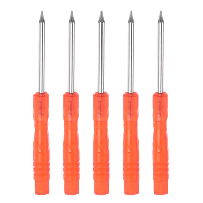 uxcell Uxcell 5pcs T2 Mini Torx Screwdriver for Watch Electronics Repair (Red)