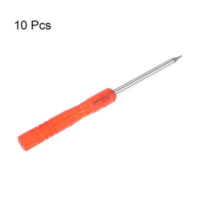 Harfington Uxcell 10pcs T2 Mini Torx Screwdriver for Watch Electronics Repair (Red)